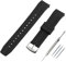 FACLE Herren-Uhrenarmband aus Silikon, 22 mm, kompatibel mit Citizen Eco Drive BN0191-80L BN-019317E BN0190 0193 CA0718 0710 NY0070 Outdoor-Sportarmband mit Schnalle, Schwarze silberfarbene Schnalle