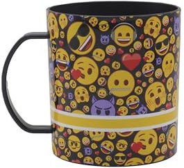 CyP Brands - Emoji, Tasse, Geschirr, Frühstück, originelle Tassen, Schwarz, offizielles Produkt