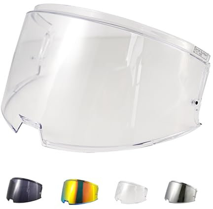Visiera Casco Moto per LS2 FF906 Advant Flip Up Casco,Sostituzione della Visiera della Lente del Casco del Parabrezza del Motociclo,Accessori per Caschi da Moto (Trasparente)