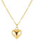 SLUYNZ Solid 925 Sterling Silber Liebe Herz Choker Halskette für Damen Teenager Einfache süße Herz Anhänger Halskette (B-Gold)