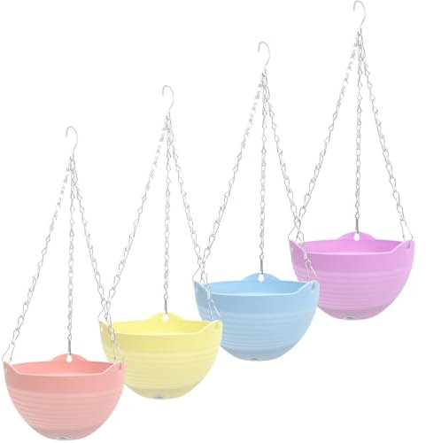 Yardenfun 4stücke Hängetöpfe Für Pflanzen Hängende Blumentöpfe Für Balkon Und Garten Design Für Innen Und Außendekoration