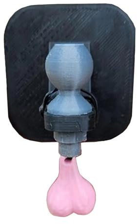 Anhängerkugelabdeckung, Anhängerkugelabdeckung, 2 x 2 Zoll 3D -LKW -Anhängerkupplung mit winziger Nuss für quadratische Empfänger, um Ihrem LKW EIN wenig Spaß zu verleihen