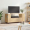 Gecheer TV-Schrank Sonoma-Eiche 102x34,5x43 cm Holzwerkstoff Lowboard TV Möbel Tisch Board Fernsehtisch Fernsehschrank HiFi-Schrank