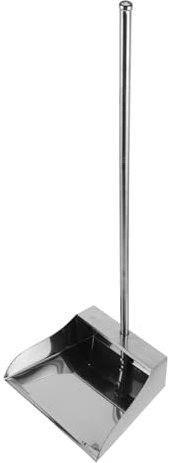 Beaupretty Recogedor Inoxidable Grande Resistente con Mango para Uso Doméstico Herramienta de Limpieza Multifuncional Recogedor de Basura para y Residuos