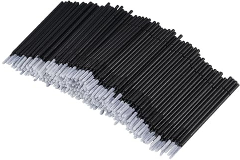 400 Pieces Disposable Micro Applicators Brushes, 10 cm Eyelash Brush | Disposable Mascara Wands,Micro Brushes for Lashes,Long Tip Microbrushes,for Eyelash Extensions Nail Polish Crafts Lip Makeup