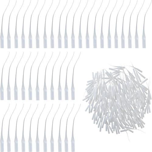 Lotsdonxia 200 Pcs 8cm Glue Micro Tips, Plastic Precision Applicator Extender – Fine Tip Control for DIY Crafting, Lab & Hobby Adhesive Dispensing