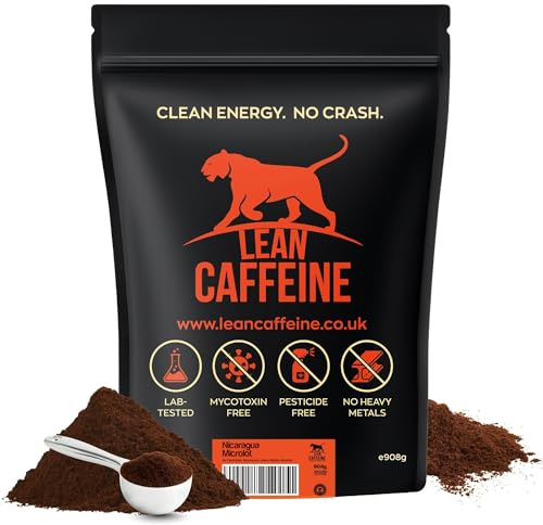 Lean Caffeine Bulletproof Coffee Nicaragua Microlot GROUND 908g Low Acid