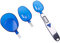 MUXItrade Cuillère à Mesurer Digital Cuisine Louche Electronique Balance Pèse Doseuse Ingrédients,avec 3 têtes Interchangeables Amovible Facile à Nettoyer, Ustenstiles de Cuisine,Bleu