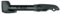 SKS GERMANY INJEX T-ZOOM BLACK Kompaktpumpe (Aluminium / Kunststoff Minipumpe, Druck max.:10 bar / 144 PSI, Teleskop-Funktion, Klapp-T-Griff, Pumpenhalter, Staubschutzkappe), Schwarz