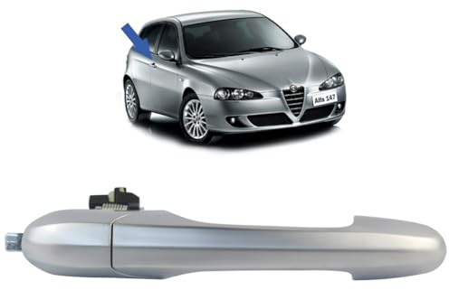 STARKIT PERFORMANCE Türgriff kompatibel für Alfa Romeo 147 (2000-2010) Türgriff außen | vorne rechts (Beifahrerseite) (Chrom) | 156073259