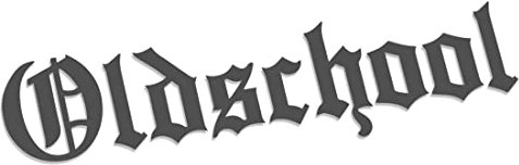 Decus Shop Oldschool XXL 0363 (grau) // Sticker OEM JDM Style Aufkleber