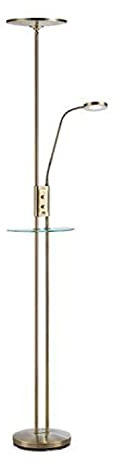 FRIEND Deckenstrahler/Leseleuchte 2L LED Antik Messing USB