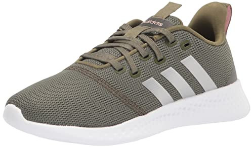 adidas Damen Puremotion Running Shoe, Focus Olive/Matt Silber/Wonder Mauve, 40 EU