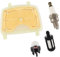 HURI Filtre à air avec bougie d'allumage, filtre à essence pour tronçonneuses Stihl MS171 MS171C MS181 MS181C MS211 MS211C # 11391201602