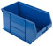 BiGDUG Plastic Parts Bins - Stackable or Wall Mounted Storage Boxes Garage Organiser - Pack of 10 - 175H x 200W x 355D mm - Blue