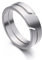 TEAMER Edelstahl Paar Ring Mode Einfach Lässig Fingerringe Schmuck Verlobung Jubiläum für Männer Frauen (7, STIL 1-SILBER)