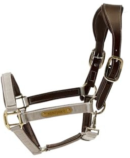 Kentucky Horsewear Nylon Halfter anatomisch, Größe:Full, Farbe:beige