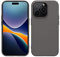 kwmobile Custodia Compatibile con Apple iPhone 14 Pro Cover - Back Case in Silicone TPU - Protezione Smartphone per Caricatore Wireless - stone dust