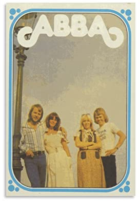 ABBA Band Leinwand Poster Druck Gemälde für Zuhause Schlafzimmer Wohnzimmer Büro Dekorativ 60 x 90 cm