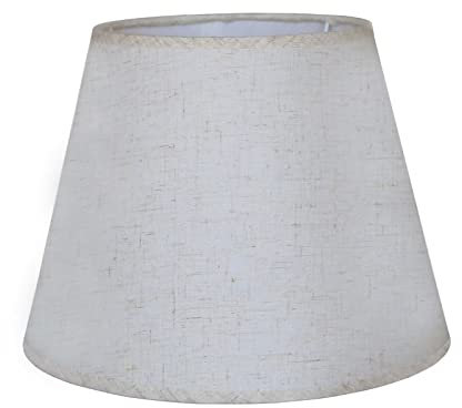 Sinta Pantalla de Lámpara de Repuesto Moderna 8.6/22cm - Tela Coolie para Mesa, Noche, Pared - E14/E27, Linen