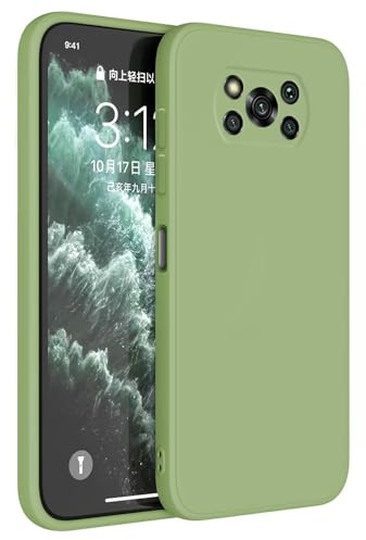 Topme Handyhülle Hülle Fur Poco X3 Pro/Poco X3 NFC (6.67 Inches) Case Schutzhülle, Hautschutz Aus TPU Silikonhülle - Matcha-Grün