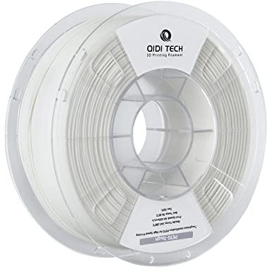 QIDI TECH PETG-Tough 3D Drucker Filament, Zähigkeit PETG Filament 1.75mm, 3D Druck Filament 1kg Spule (2.2lbs), Geeignet für Hochgeschwindigkeitsdruck, Passen die meisten FDM 3D Drucker, Weiß