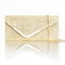 Larcenciel Damen Clutch, Glänzende Pailletten Abendtaschen mit Abnehmbarer Kette, Envelope Handtasche für Damen, Elegante Cross Body Umhängetasche für Hochzeit, Party, Bankett, Feiertage (Gold)