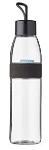 Mepal - Botella de agua Ellipse - Botella de agua reutilizable - Botella a Prueba de Fugas apta para Bebidas Carbonatadas - para Adultos y Niños - Sin BPA - 700 ml - Nordic black