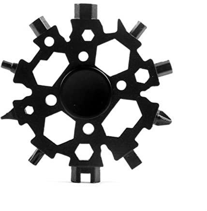 Schneeflocken-Multitool, Schraubenschlüssel, Schneeflocken-Multitool 23-in-1 Schneeflocken-Schnee-Schraubenschlüssel, Werkzeug, Kartenschlüssel, Sechskantschlüssel,