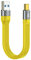 CY - Cavo dati da USB 3.1 Type-C maschio a USB 3.0 Type-A maschio, piatto e sottile, FPC, 10 Gbps, 13 cm, per computer portatile e telefono, giallo