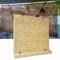 Schnurlos Schilfrollos Anpassbar, Wetterfest Außen- Schilf Vorhang, Sichtschutz Bambus Rollos Outdoor, Atmungsaktiver, Sonnenschutz, Für Garten Terrasse Balkon Fenster Innen Außen (Color : Natural wh