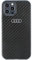 Audi Carbon Fiber Hülle für iPhone 12/12 Pro 6.1 Schwarz Hard AU-TPUPCIP12P-R8/D2-BK