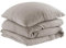 Pure Label Musselin Bettwäsche 135x200 cm mit einem Kissenbezug 40x80 cm aus 100% Baumwolle - Traumhaft weiche, kuschelige Bettwäsche-Sets in Taupe aus Musselin