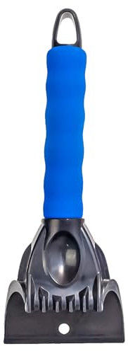 Mikiuly Rascador de Hielo, rascador de Hielo para Coche, rascador de Hielo, Pala de Nieve para Parabrisas de Coche, para Parabrisas de Coche, SUV, Coche, camión y Furgoneta, Azul, 1pc