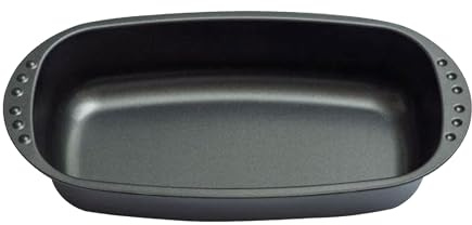 Avilia Stampo per Pane Antiaderente 37x20x7cm - Teglia Rettangolare per Preparazioni Dolci e Rustici – Teglia Forno in Metallo Antiaderente con Maniglie Ergonomiche, Perfetta per Pane e Plumcake