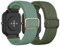 AK 2 Stück für Amazfit BIP 3 Armband/BIP 3 PRO Armband/BIP U PRO Armband Damen Herren, 20mm Weiches Geflochtenes Nylon Armbänder Kompatibel mit Amazfit GTS 4 Mini/GTS 2 Mini/GTR 42mm/GTS 4/3/2