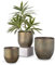Oairse 3er Set Blumentöpfe aus verzinktem Stahl perfekt für Moderne Dekoration und Pflanztöpfe, Dekorativen Zink Töpfen drinnen und draußen,16.5cm/13.5cm/12cm, Grün
