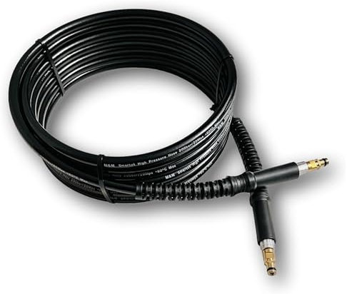M&M Smartek Hochdruckschlauch für Hochdruckreiniger Quick Connect, 200 BAR stark passend u.a. zu Kärcher K2 K3 K4 K5 K6 K7 und/wie 2.641-721.0 (9 Meter)