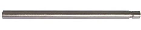 BASIT 100mm Stab für Wand- und Deckenträger I Gardinenstangenträger Stab in Edelstahl Look I für Gardinenstangen 20mm Rohr Pass. zu Trägern H50/D51/H60/D61
