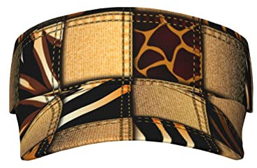 Cappello con Visiera Parasole Patchwork Animale Tigre da Donna, Uomo, Sport all'Aria Aperta, Tennis, Golf, Visiera, Cappelli Estivi Regolabili