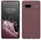 kwmobile Handyhülle kompatibel mit Google Pixel 7a Hülle - Handy Case aus weichem Silikon in Grape
