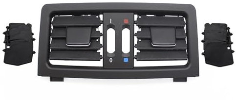 Auto-hintere Mittelkonsole, Klimaanlage, AC-Entlüftungsgitter, Abdeckung, Lüftungsgitter, passend for BMW 5er E60 E61 545i 550i 2003–2009, 64226957974 Entlüftung der Klimaanlage (Size : E60 E61 Black
