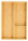 Ehuihuan Portaposate da Cassetto Legno, 43x30x6 cm Vassoio Portaposate in Bambù, Organizer per Posate con 3 Scomparti, Scatola Portaposate Legno per Cassetti da Cucina