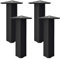 SZLXJMFL Pieds de Table Noir Mat, Pieds de Meuble, Lot de 4 Pied Table, Carré, Réglables Hauteur: 6-40cm Aluminum Alloy | Anodisé | Pattes de Meuble, Cabinet Jambes, Pieds de Table Basse-15cm/6