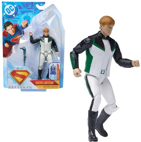 DC Comics, Superman, Linterna Verde, Figura de acción de 6 Pulgadas, auténtico Estilo de película de Superman, Juguetes para niños y niñas a Partir de 4 años