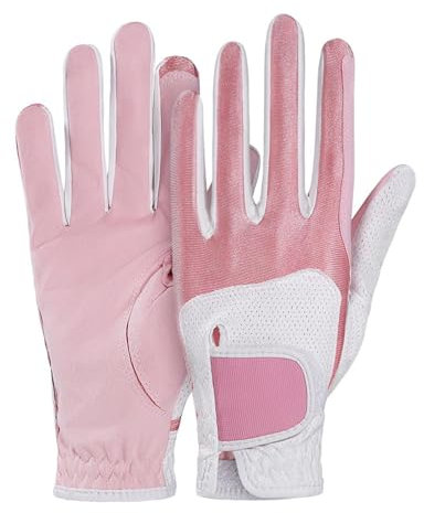 Fulenyi Golfhandschuhe für Damen,Golfhandschuhe Damen Paar,Atmungsaktive, stabile Grip-Fit-Golfhandschuhe, leichte Handschuhe | Stilvolle Allwetter-Golfhandschuhe für Damen und Mädchen
