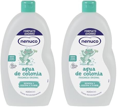 Nenuco Agua de Colonia, Fragancia Original, con Menos Alcohol, Formato Ahorro 1100 ml (Paquete de 2)