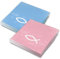 itenga Servietten Papier Fisch 30 x 30 cm 3-lagig 40 Stück für Taufe Kommunion Konfirmation Jungen und Mädchen (rosa und hellblau)