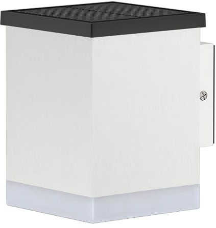 Lumisky Sunbox White Solar-LED-Wandleuchte, Höhe 11,5 cm, Warmweiß