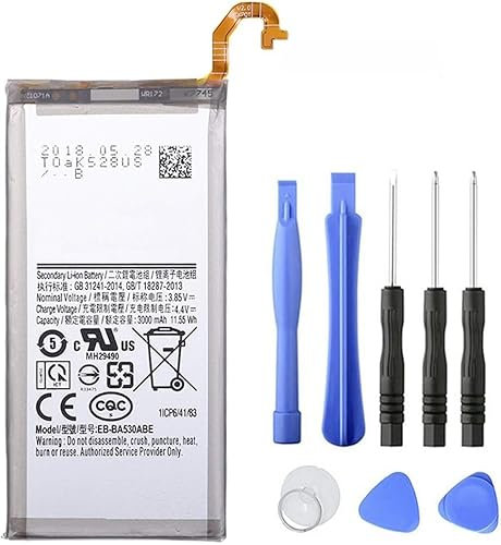 4,4 V 3000 mAh EB-BA530ABE Replacement Battery Compatible for Samsung Galaxy A8 2018 (A530) A530 SM-A530F with Tools